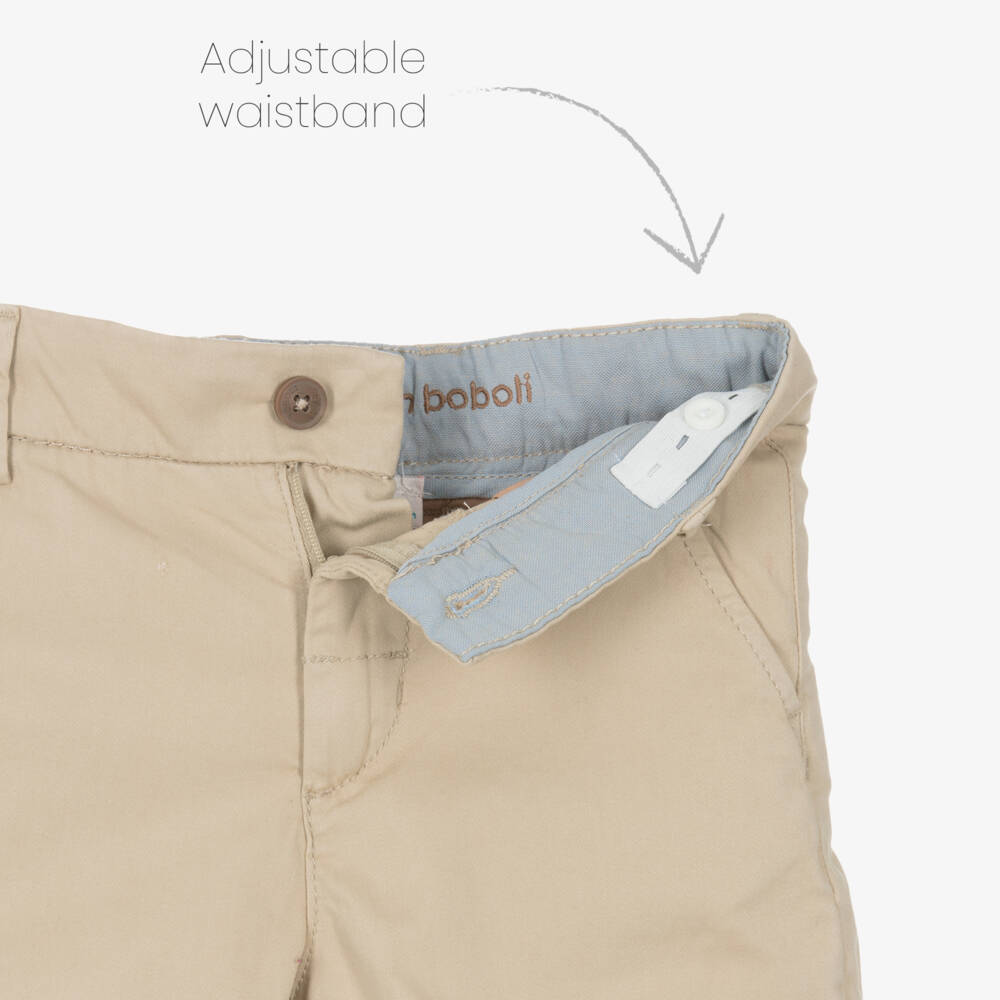 Boboli-Комплект из хлопка синий и бежевый для мальчиков | Childrensalon Outlet