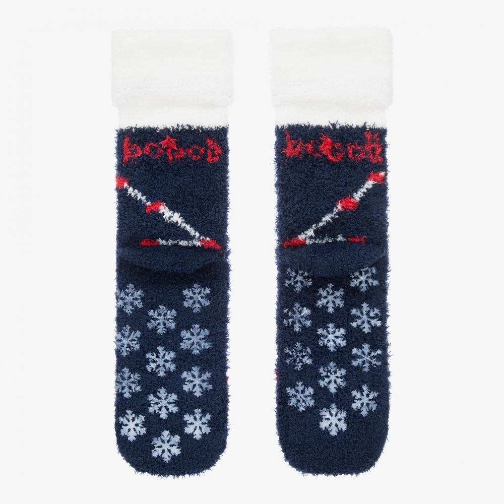 Navy blue christmas socks clearance