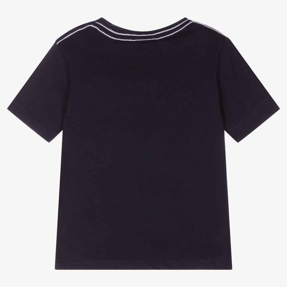 Boboli-تيشيرت قطن لون كحلي للأولاد | Childrensalon Outlet