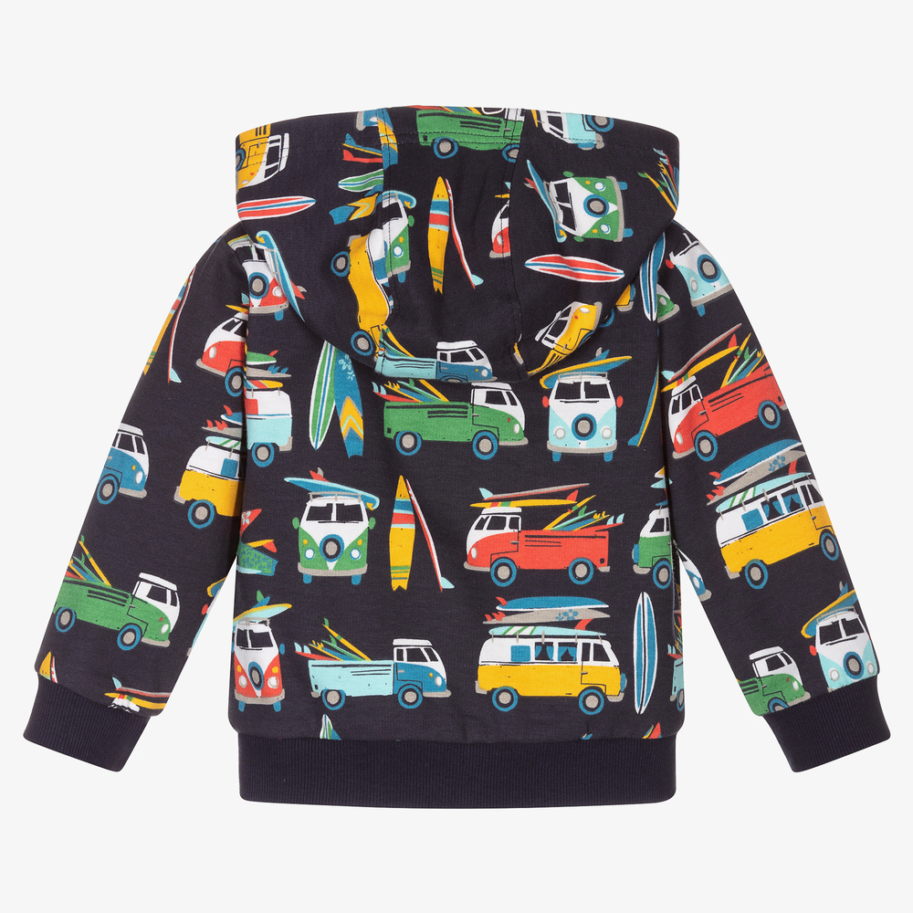 Boboli-Organic Cotton Zip-Up Hoodie | Childrensalon Outlet