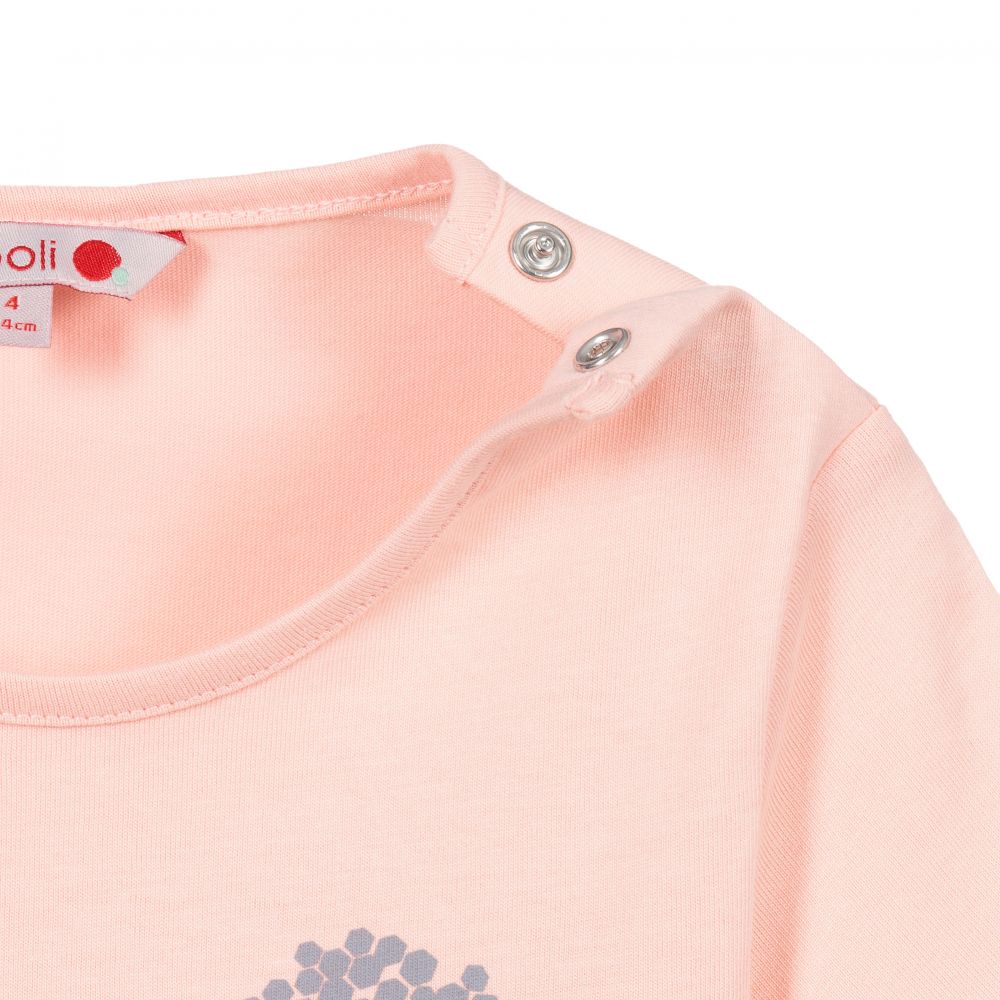 Bobux-طقم شورت وتيشيرت قطن لون زهري مرجاني وأزرق | Childrensalon Outlet