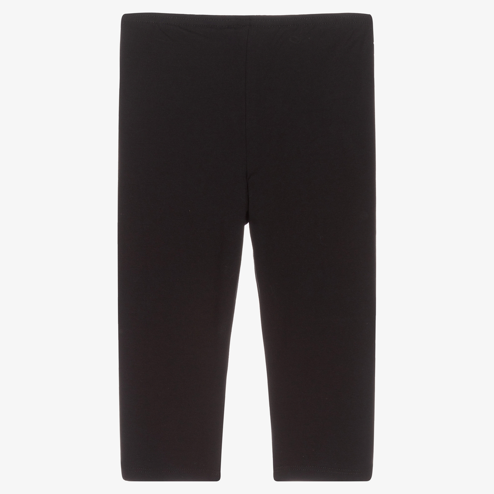 Boboli-طقم ليغنغز وفستان قطن جيرسي لون زهري وأسود | Childrensalon Outlet