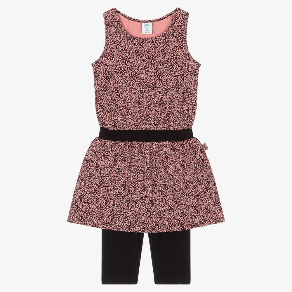 Boboli - Розовое платье и легинсы | Childrensalon