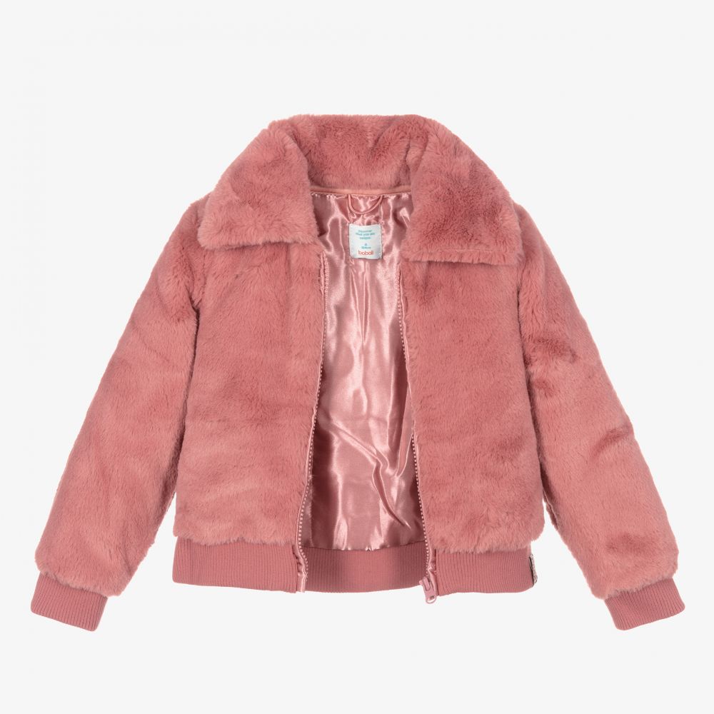 Pink fluffy bomber jacket 2025