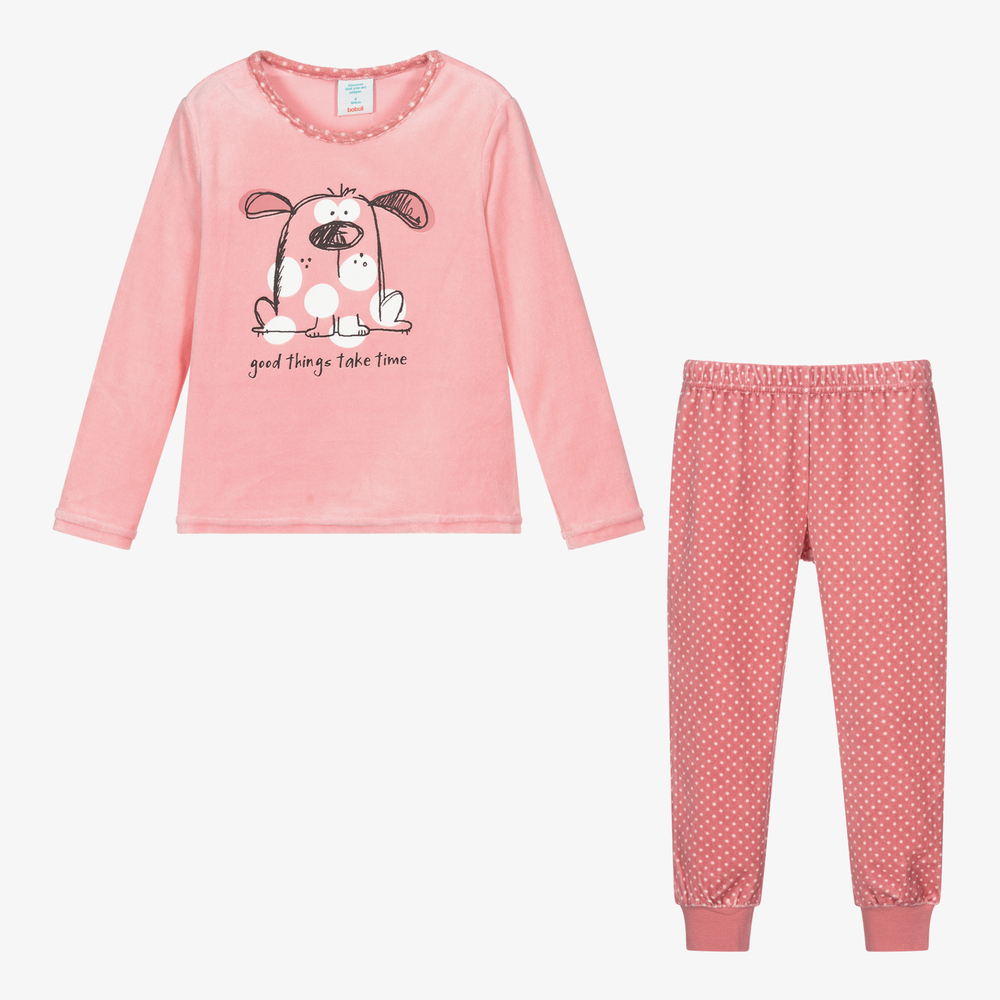Boboli-Розовая велюровая пижама | Childrensalon Outlet