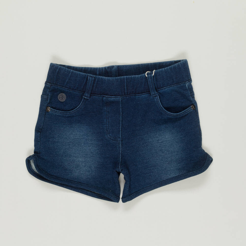 Boboli-Preloved Girls Blue Cotton Shorts (5 years) | Childrensalon Outlet