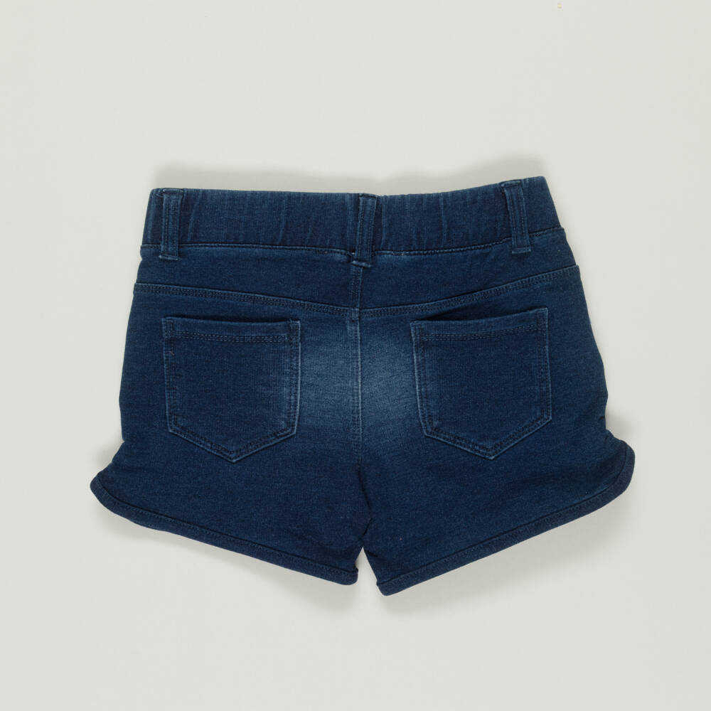 Boboli-Preloved Girls Blue Cotton Shorts (5 years) | Childrensalon Outlet