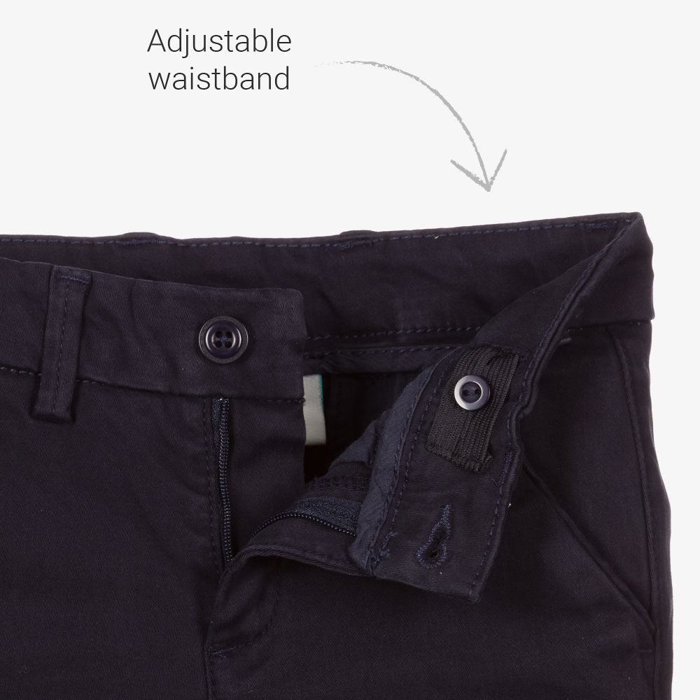 بوبولي-طقم بنطلون 3 قطع صوف وقطن لون أحمر وكحلي للأولاد | Childrensalon Outlet