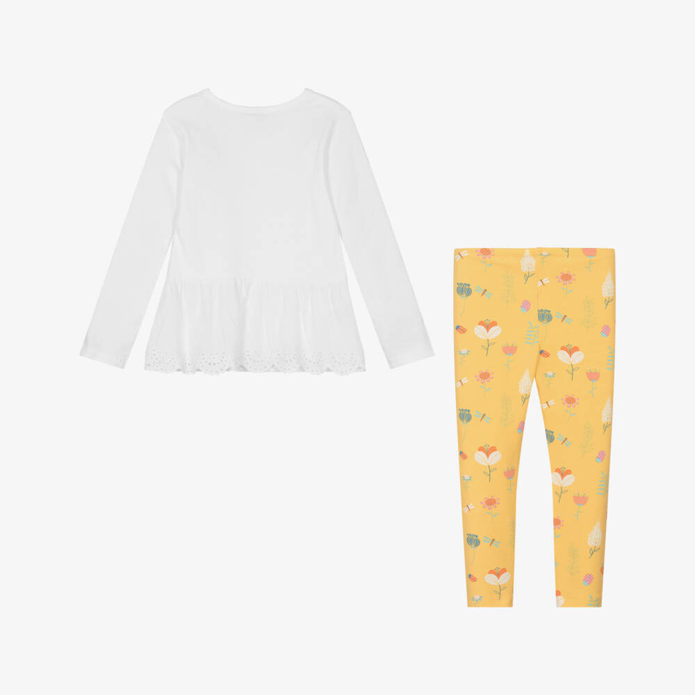 Boboli-طقم ليقنز زهري مشرق للبنات | Childrensalon Outlet