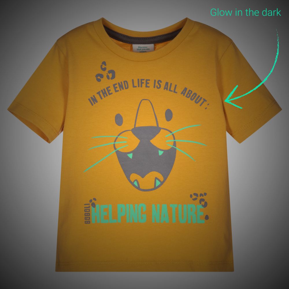 Boboli-تيشيرت قطن لون أصفر للأولاد | Childrensalon Outlet