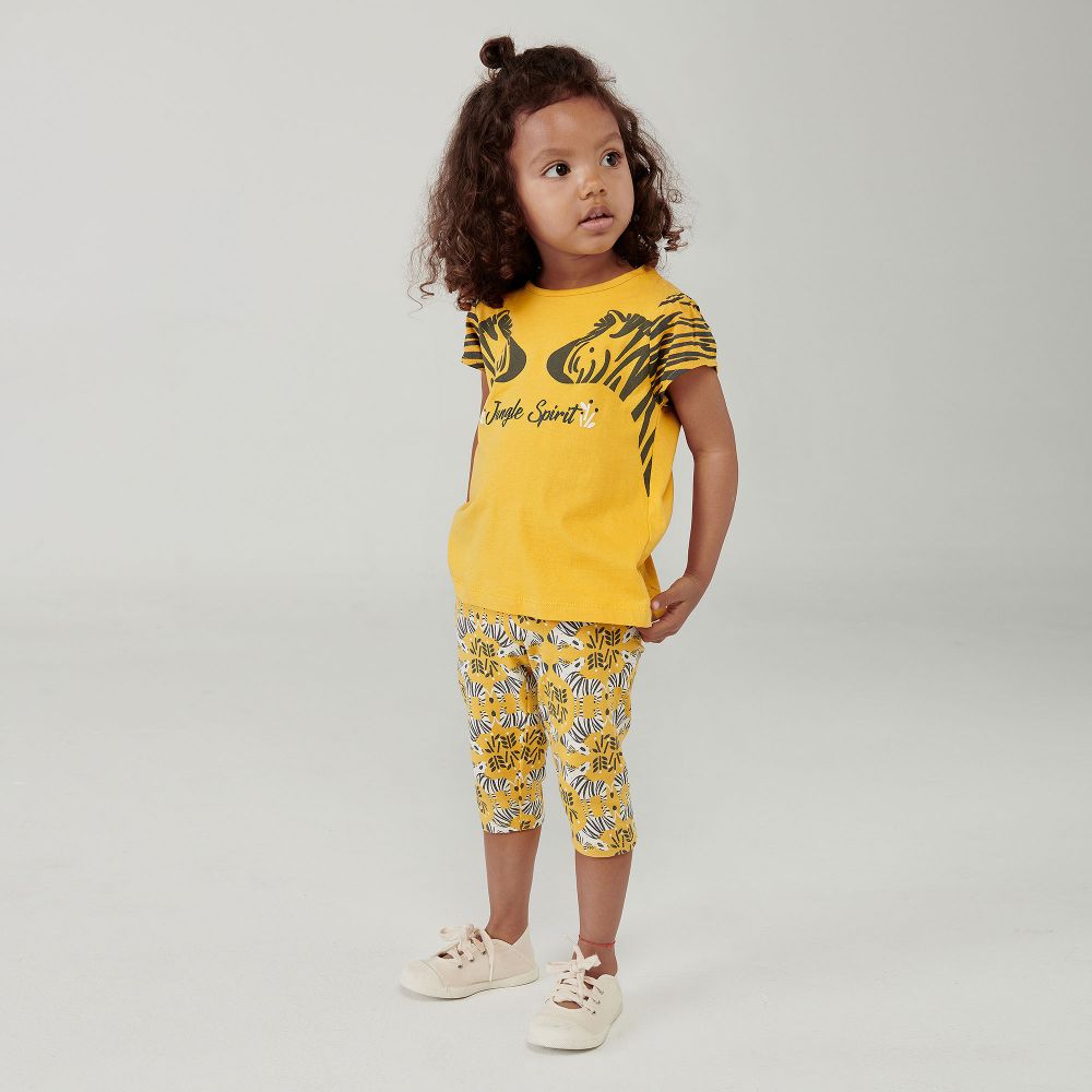 Legging jaune enfant outlet