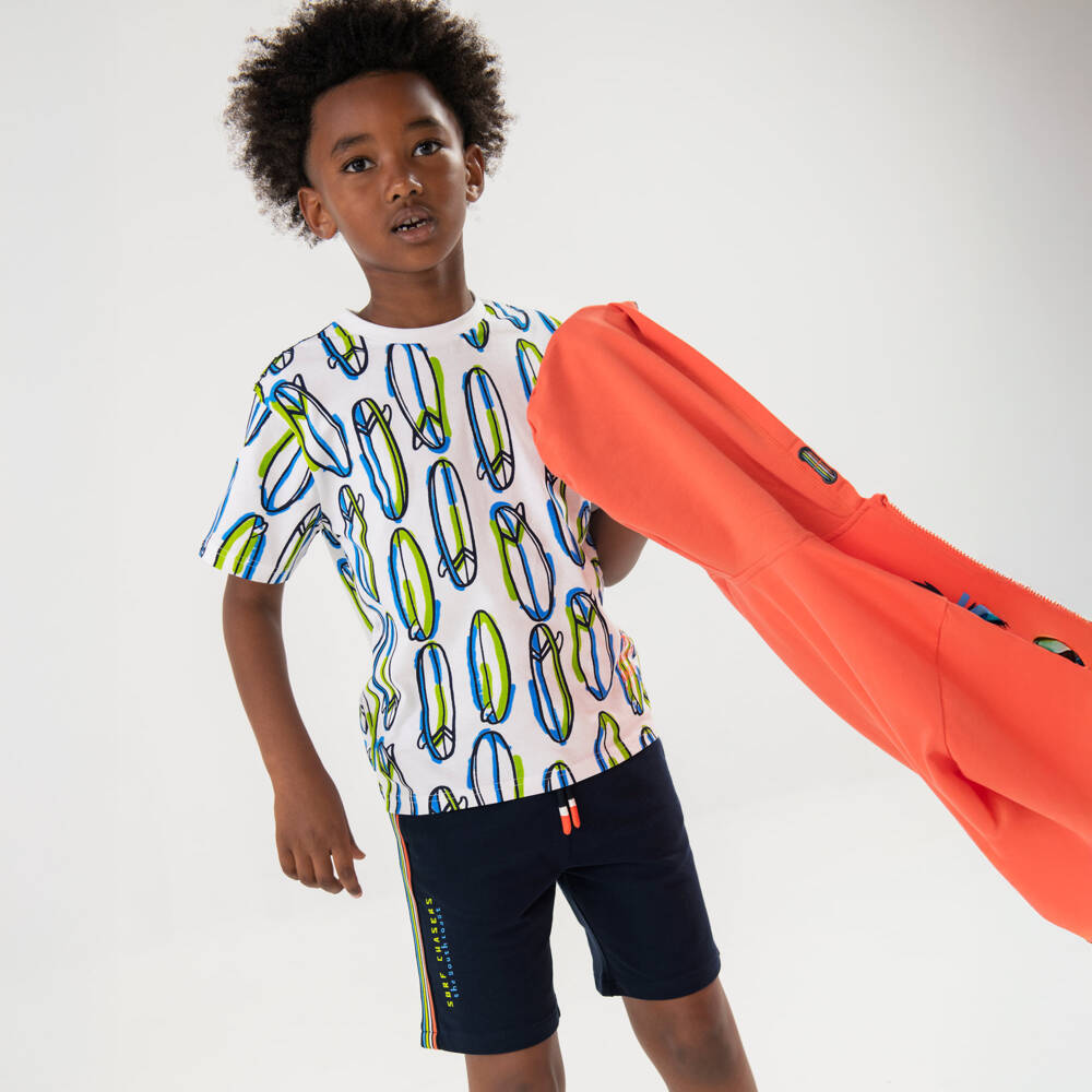 Boboli-طقم قطني للأولاد مستوحى من أجواء ركوب الأمواج | Childrensalon Outlet