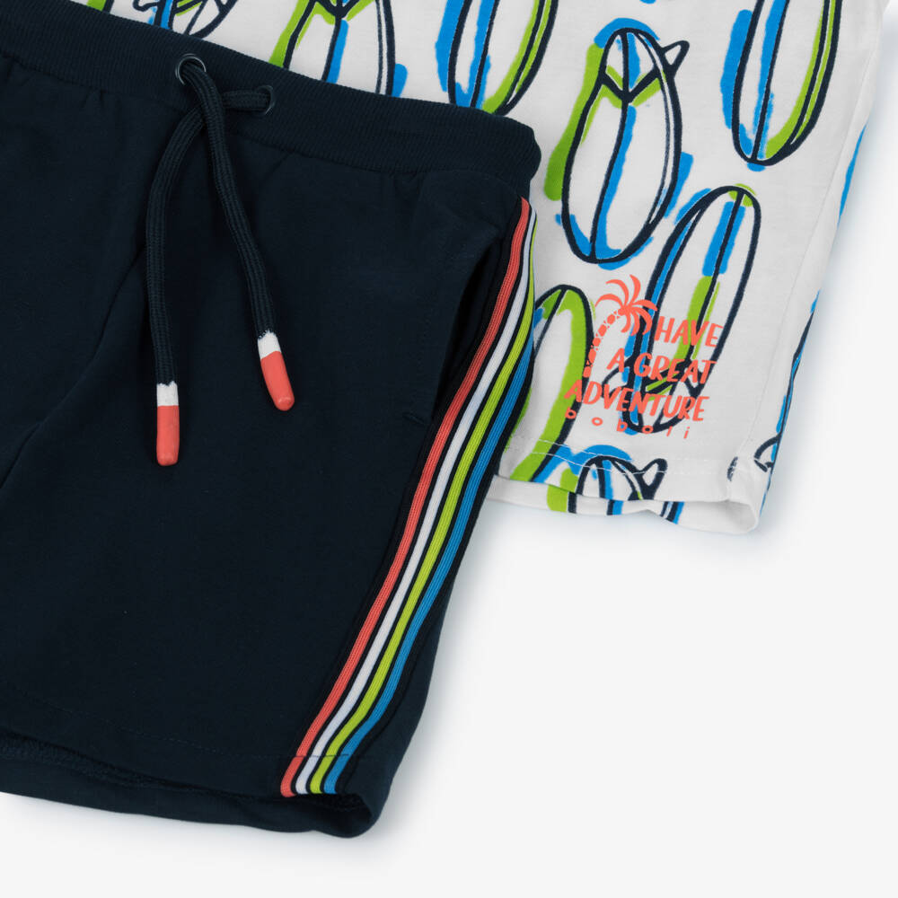 Boboli-طقم قطني للأولاد مستوحى من أجواء ركوب الأمواج | Childrensalon Outlet