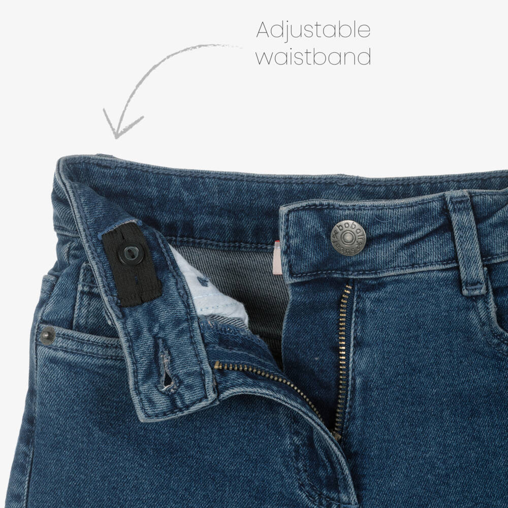 Boboli-Youthful Blue Wide-Leg Denim Pants | Childrensalon Outlet