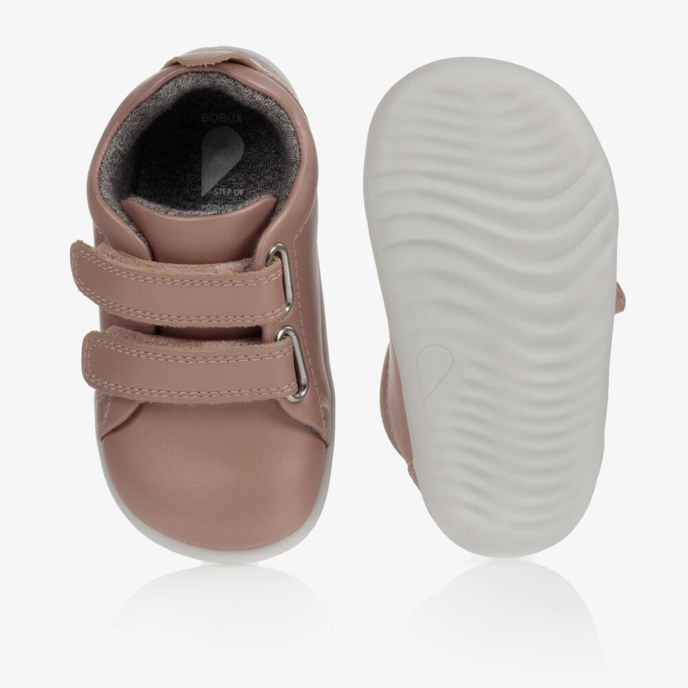 Bobux Совершенствуйтесь-Розовые кожаные туфли для девочек | Childrensalon Outlet