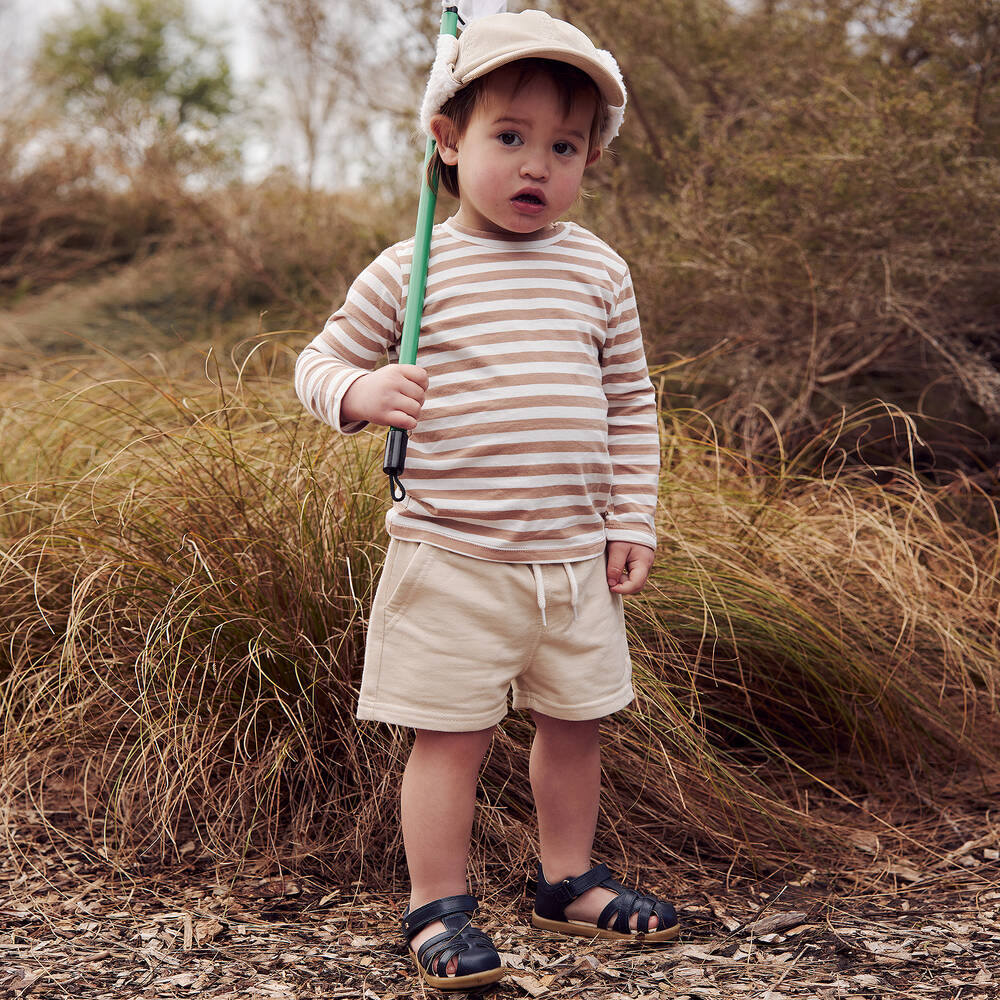 Bobux Совершенствуйтесь-Синие кожаные сандалии для малышей | Childrensalon Outlet