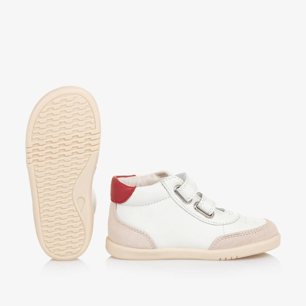 Bobux IWalk-Boys Pristine Leather High-Tops | Childrensalon Outlet