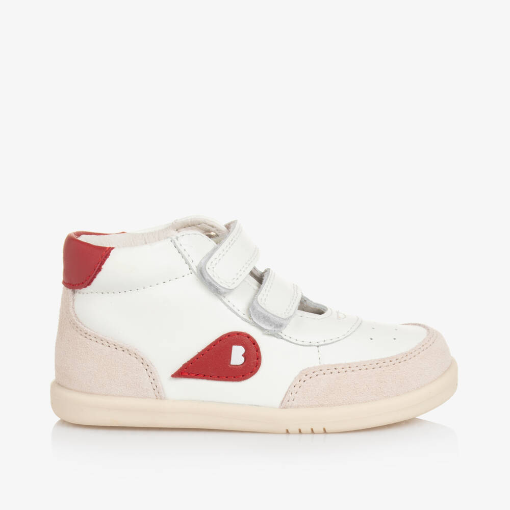 Bobux IWalk-Boys Pristine Leather High-Tops | Childrensalon Outlet