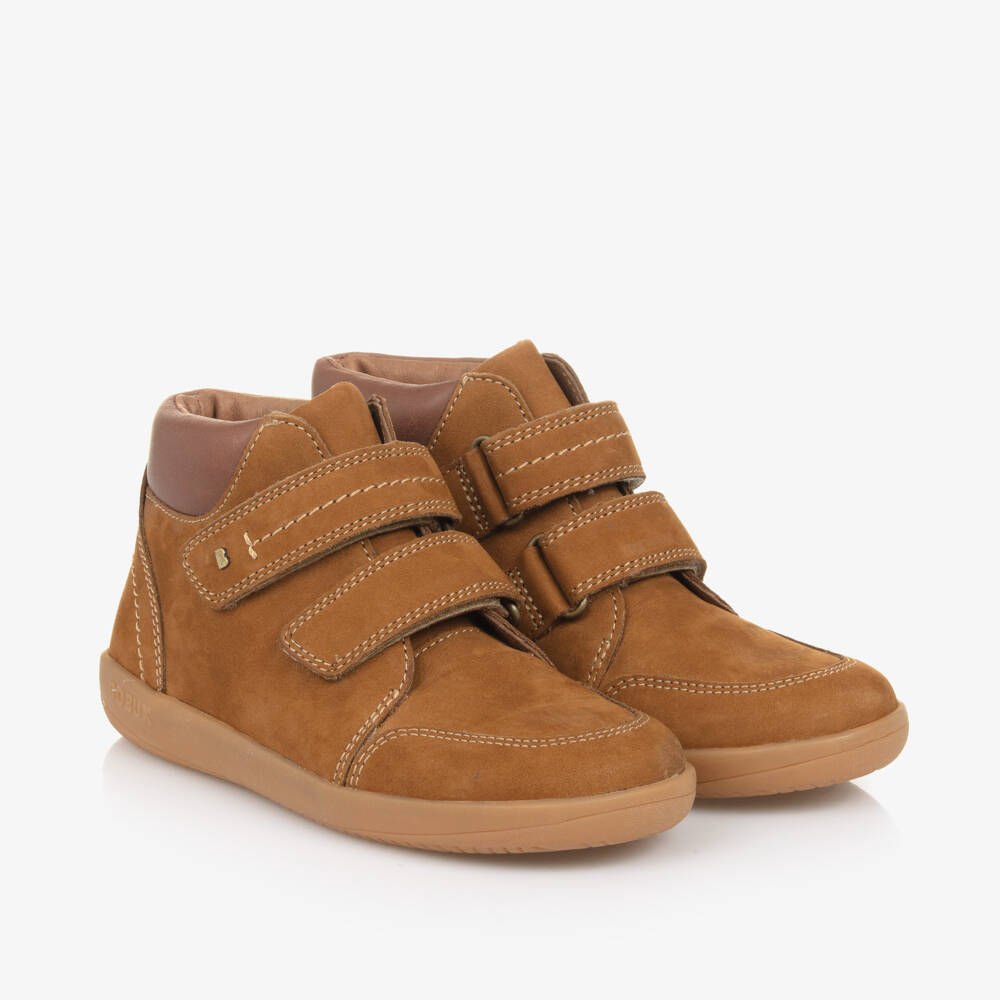 Bobux Kid +-Boys Rich Suede Leather Booties | Childrensalon Outlet