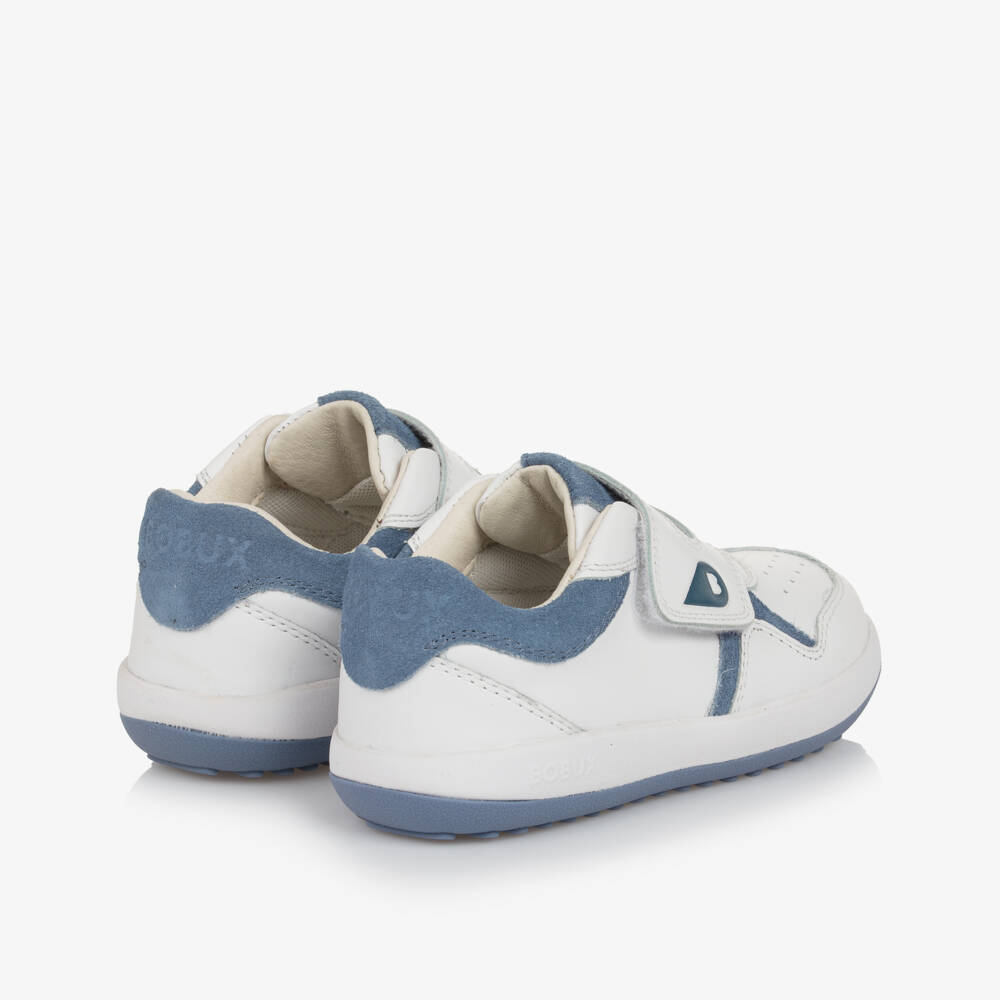 Bobux IWalk-Boys Sleek Velcro Leather Sneakers | Childrensalon Outlet