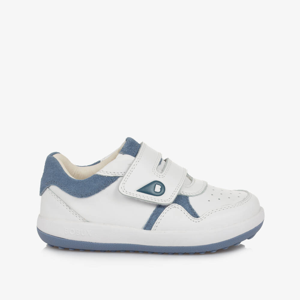Bobux IWalk-Boys Sleek Velcro Leather Sneakers | Childrensalon Outlet