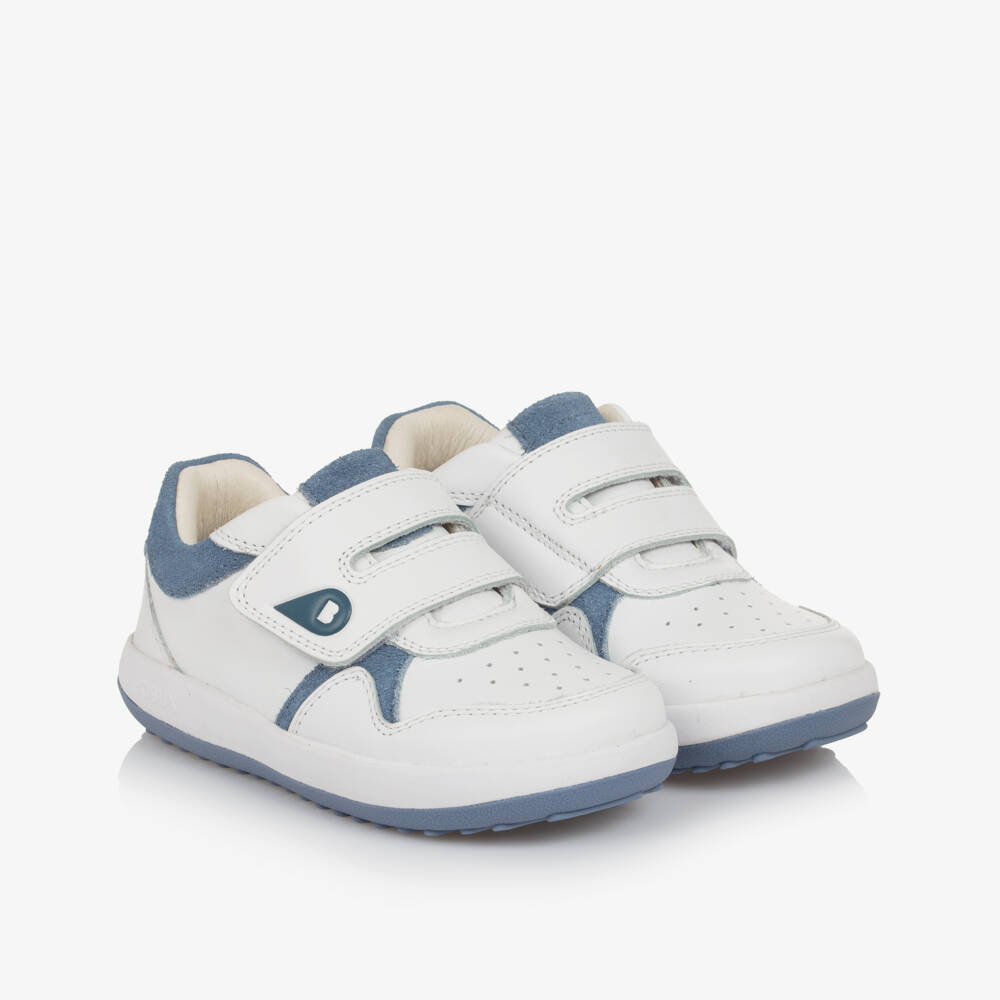 Bobux IWalk-Boys Sleek Velcro Leather Sneakers | Childrensalon Outlet