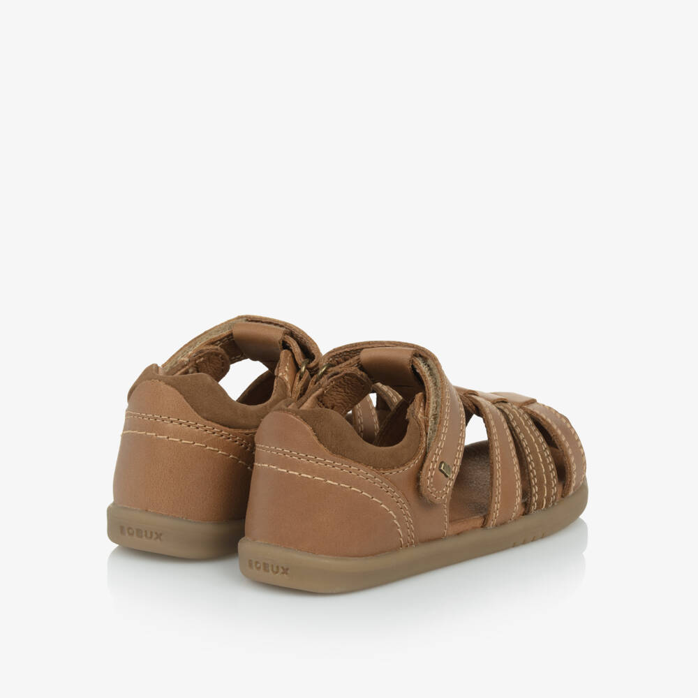 Bobux IWalk-Boys Velcro Leather Adventure Sandals | Childrensalon Outlet