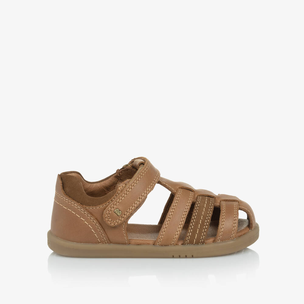 Bobux IWalk-Boys Velcro Leather Adventure Sandals | Childrensalon Outlet