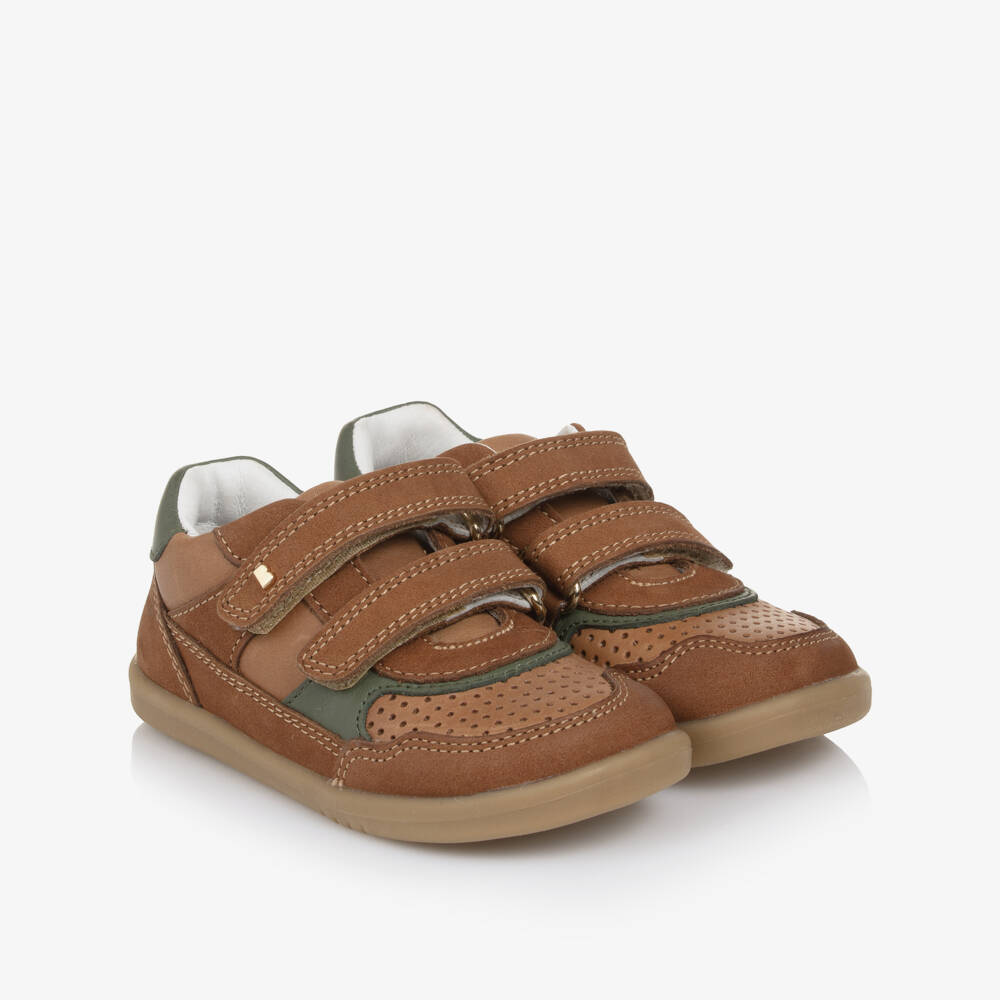 Bobux IWalk-Brown Trainers | Childrensalon Outlet