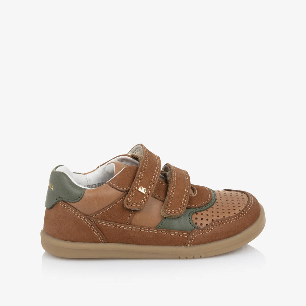 Bobux IWalk-Brown Trainers | Childrensalon Outlet