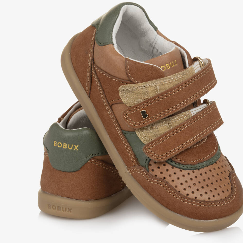 Bobux IWalk-Brown Trainers | Childrensalon Outlet