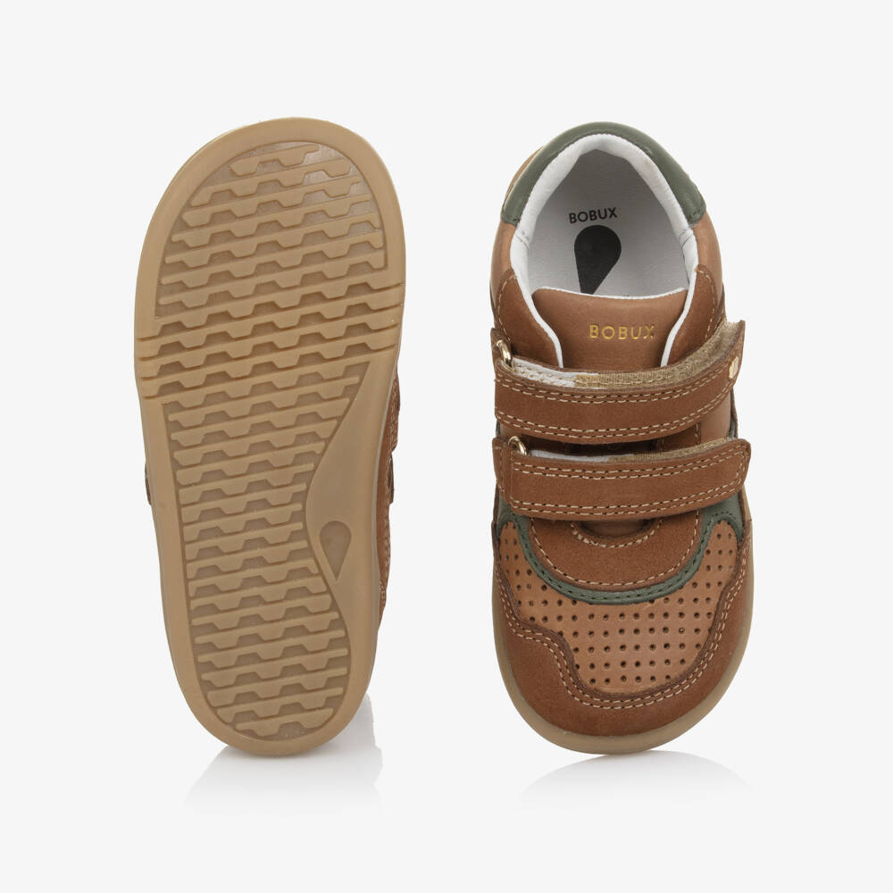 Bobux IWalk-Brown Trainers | Childrensalon Outlet