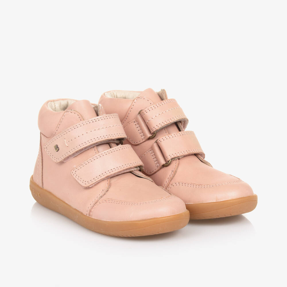 Bobux Kid +-Girls Rose-Toned Leather Ankle Boots | Childrensalon Outlet