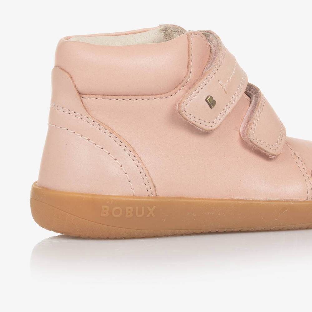 Bobux Кид+-Кожаные ботинки розового цвета для девочек | Childrensalon Outlet