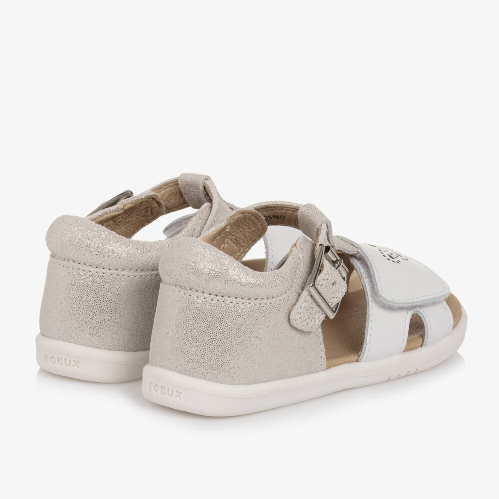 Bobux IWalk-Girls Shimmering Leather Butterfly Sandals | Childrensalon Outlet
