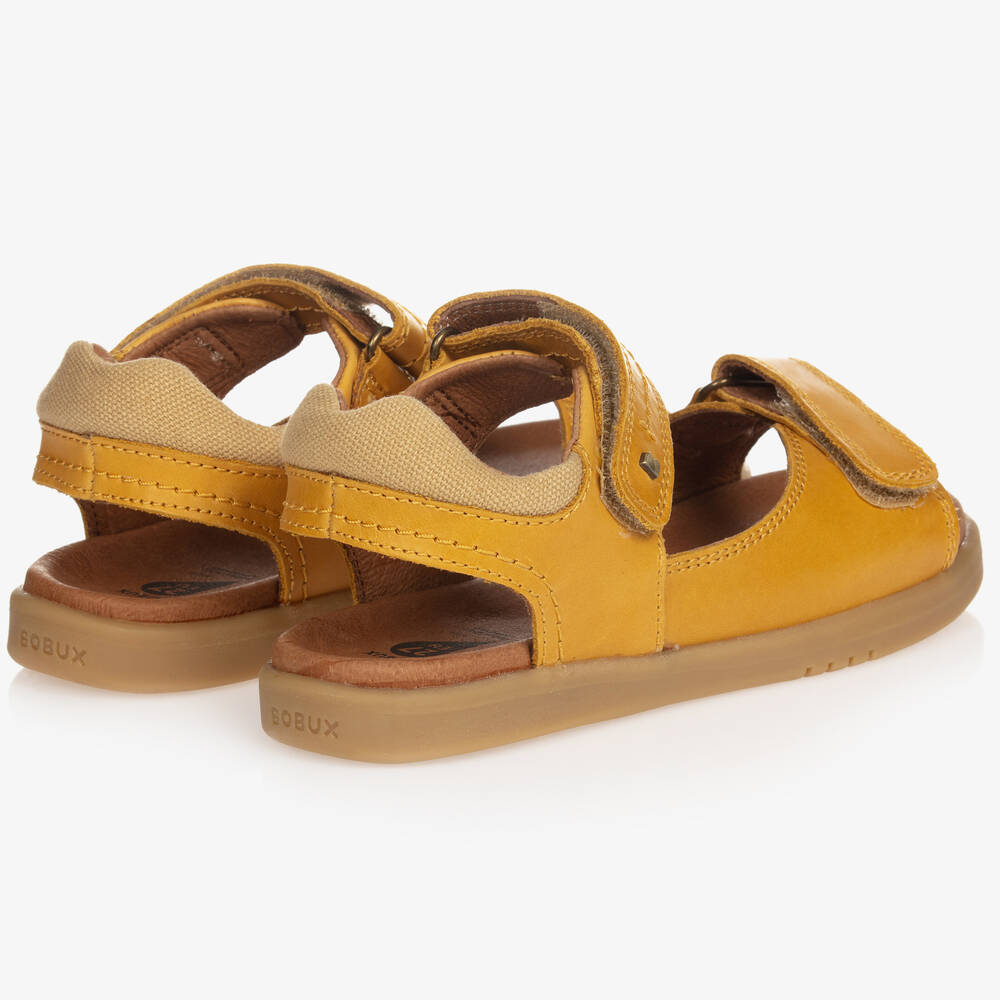 Mustard yellow leather sandals new arrivals