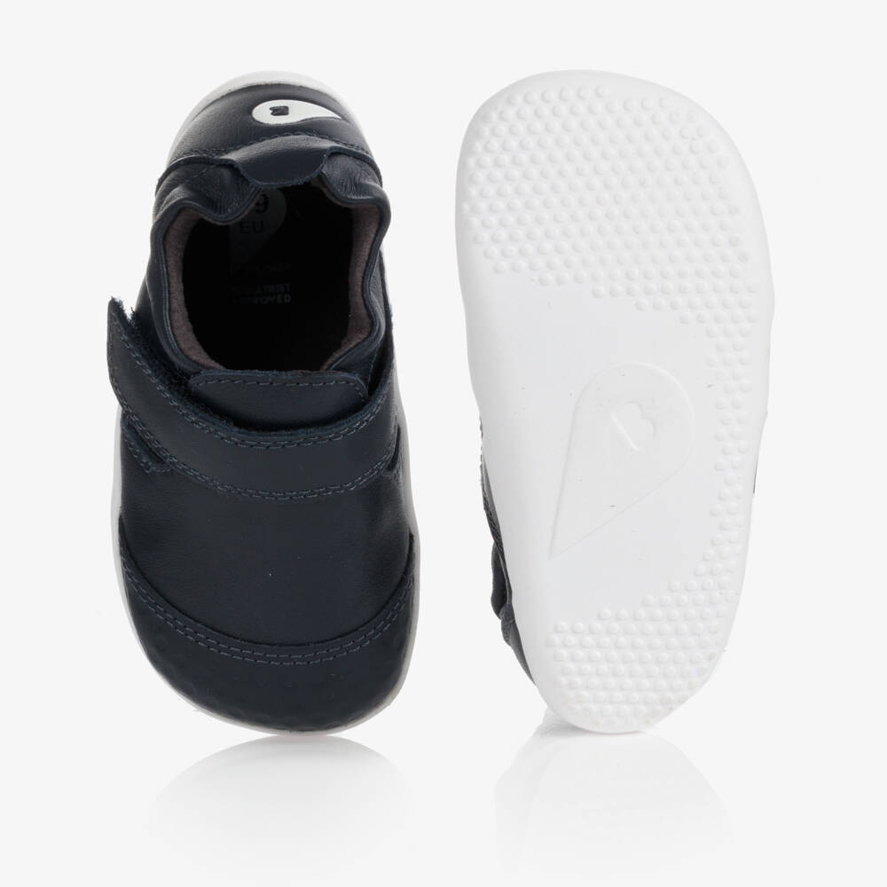 Bobux Xplorer-Navy Leather Baby First Walkers | Childrensalon Outlet