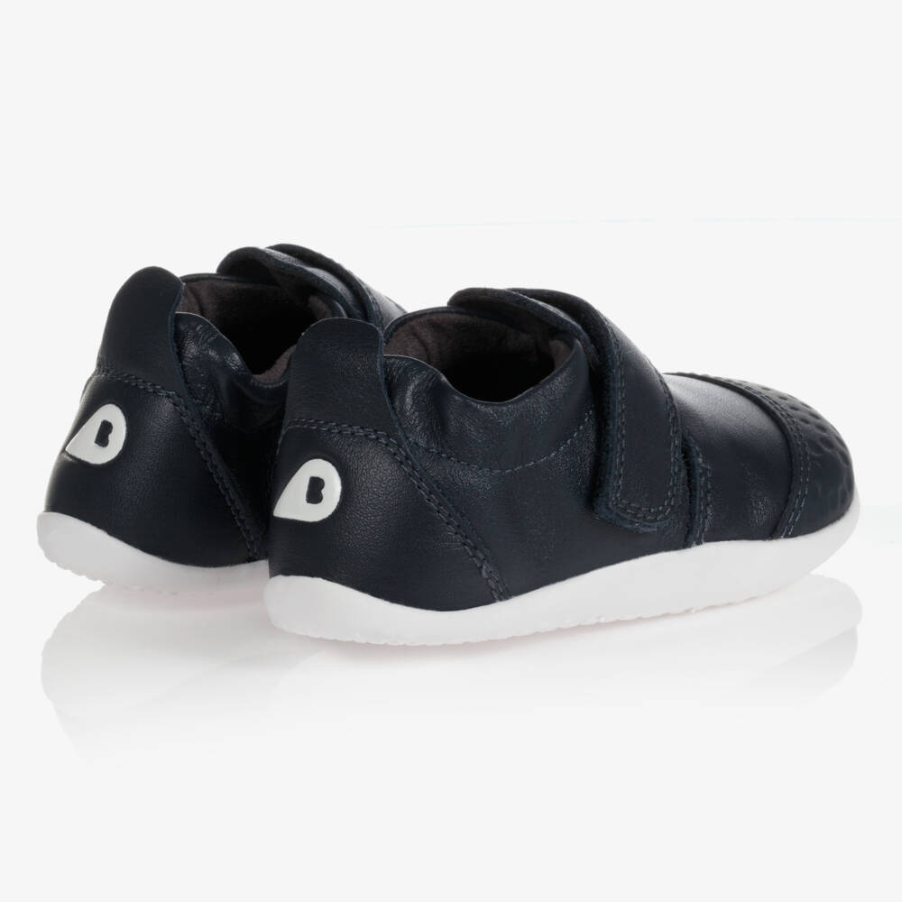 Bobux Xplorer-Navy Leather Baby First Walkers | Childrensalon Outlet