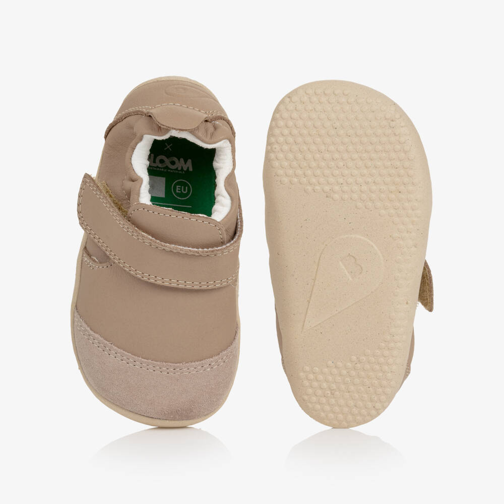 Bobux Xplorer-Sand Beige Leather First Walker Shoes | Childrensalon Outlet