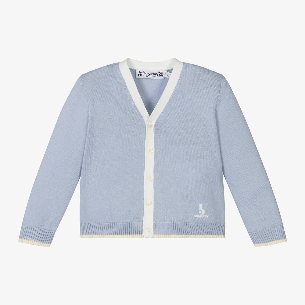 Boys blue cardigan store