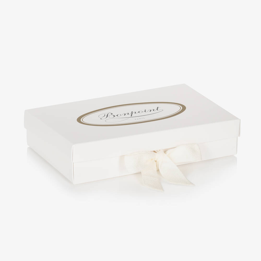 Bonpoint-Baby Girls Pink & White Cotton Shorts Set | Childrensalon Outlet