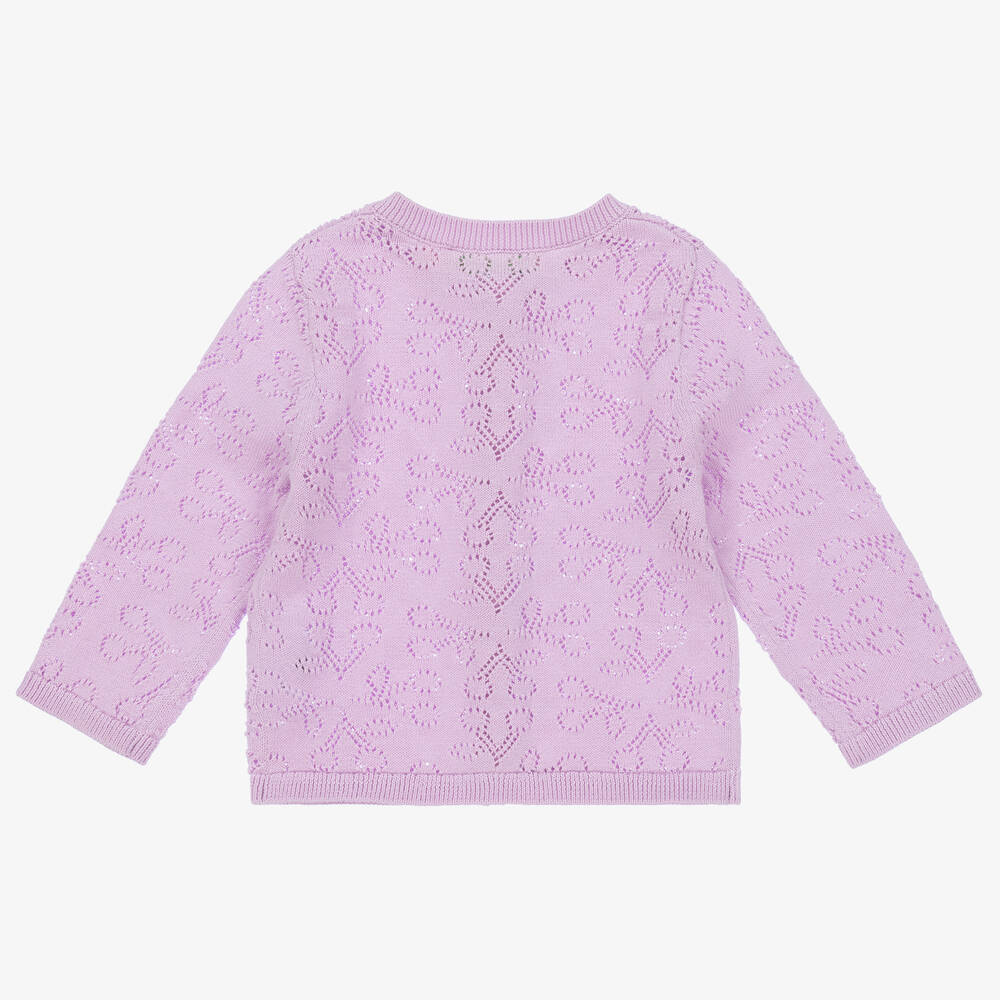 Lilac cardigan baby girl discount