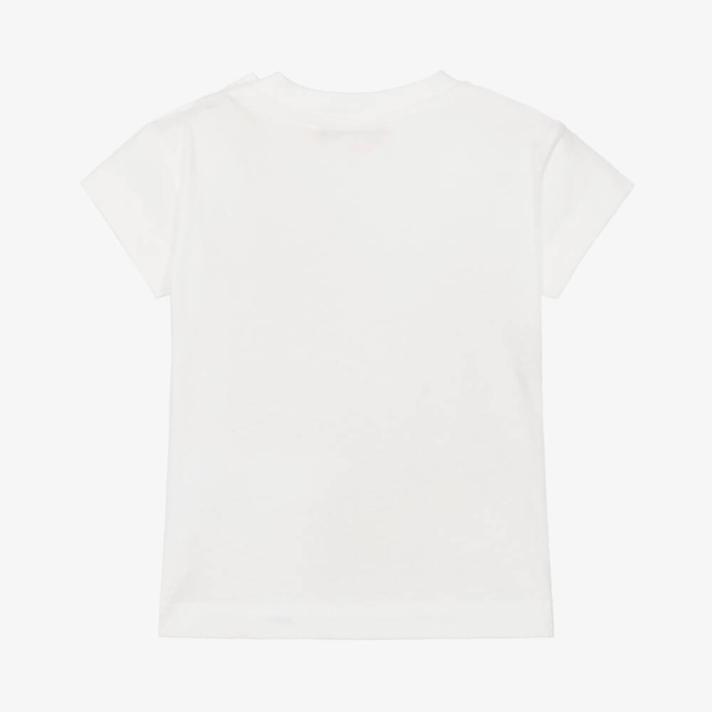 Bonpoint-Baby Girls White Cotton Cherry T-Shirt | Childrensalon Outlet