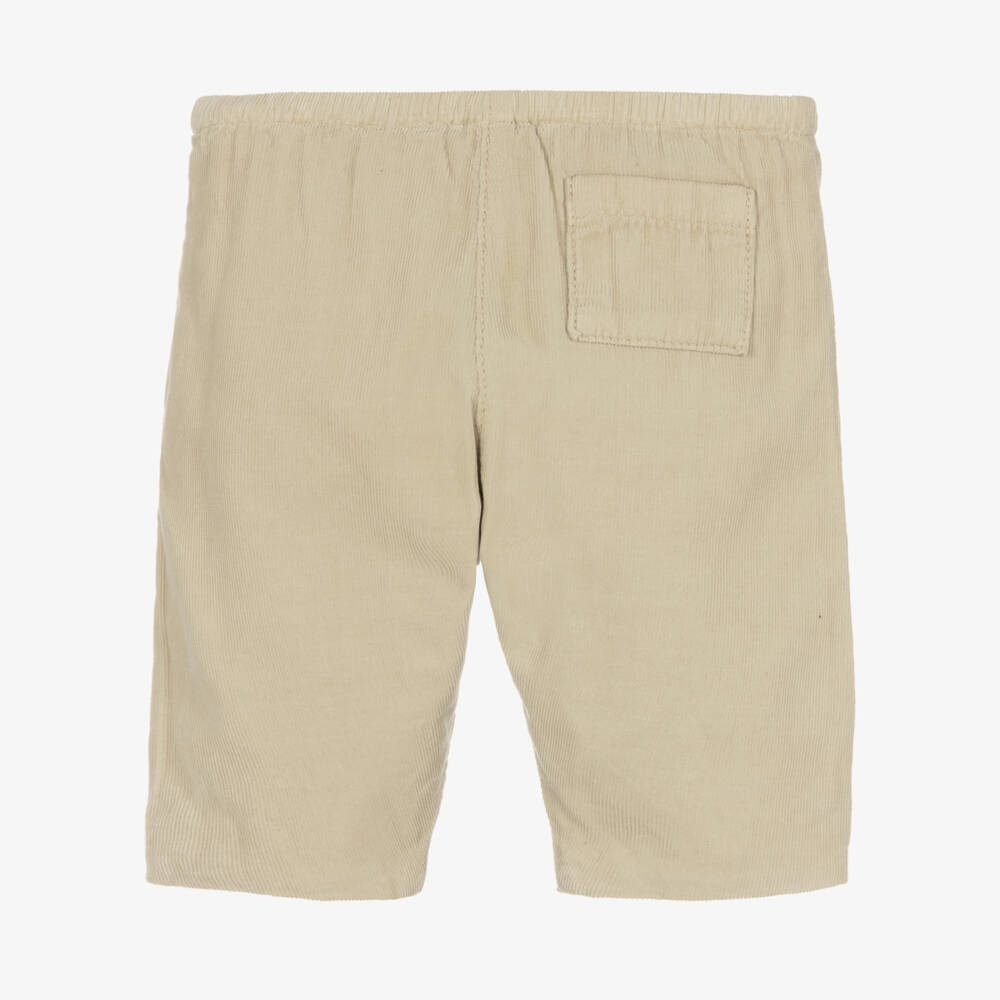 Bonpoint-Beige Cotton Corduroy Trousers  | Childrensalon Outlet