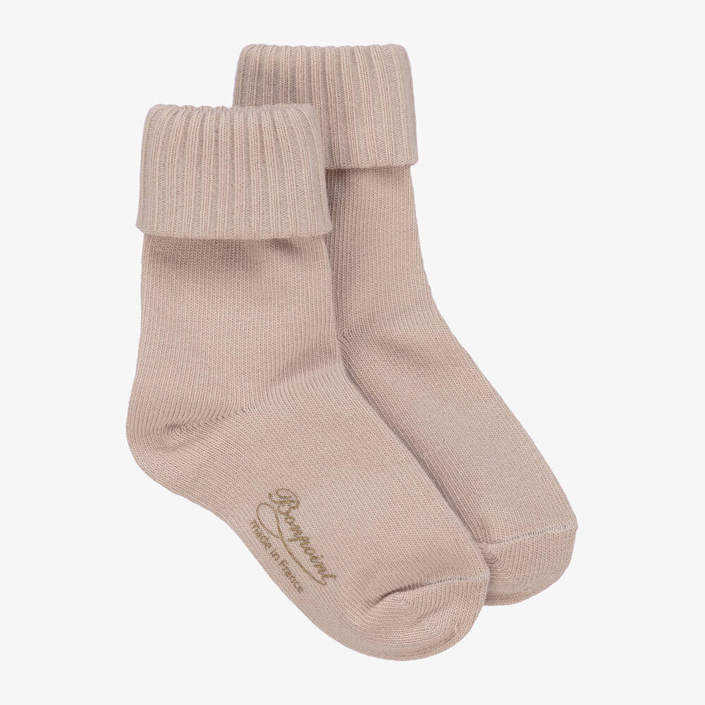 Bonpoint-Бежевые хлопковые носки | Childrensalon Outlet