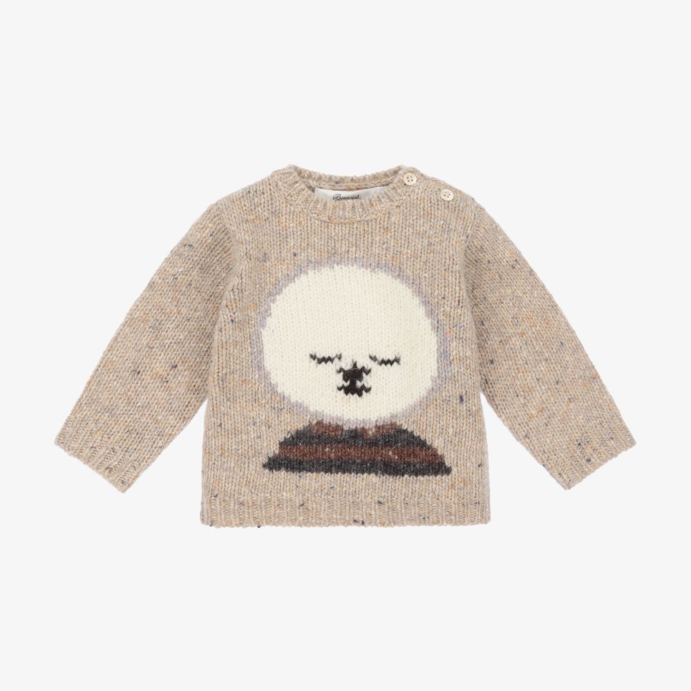 Bonpoint - Бежевый шерстяной свитер | Childrensalon