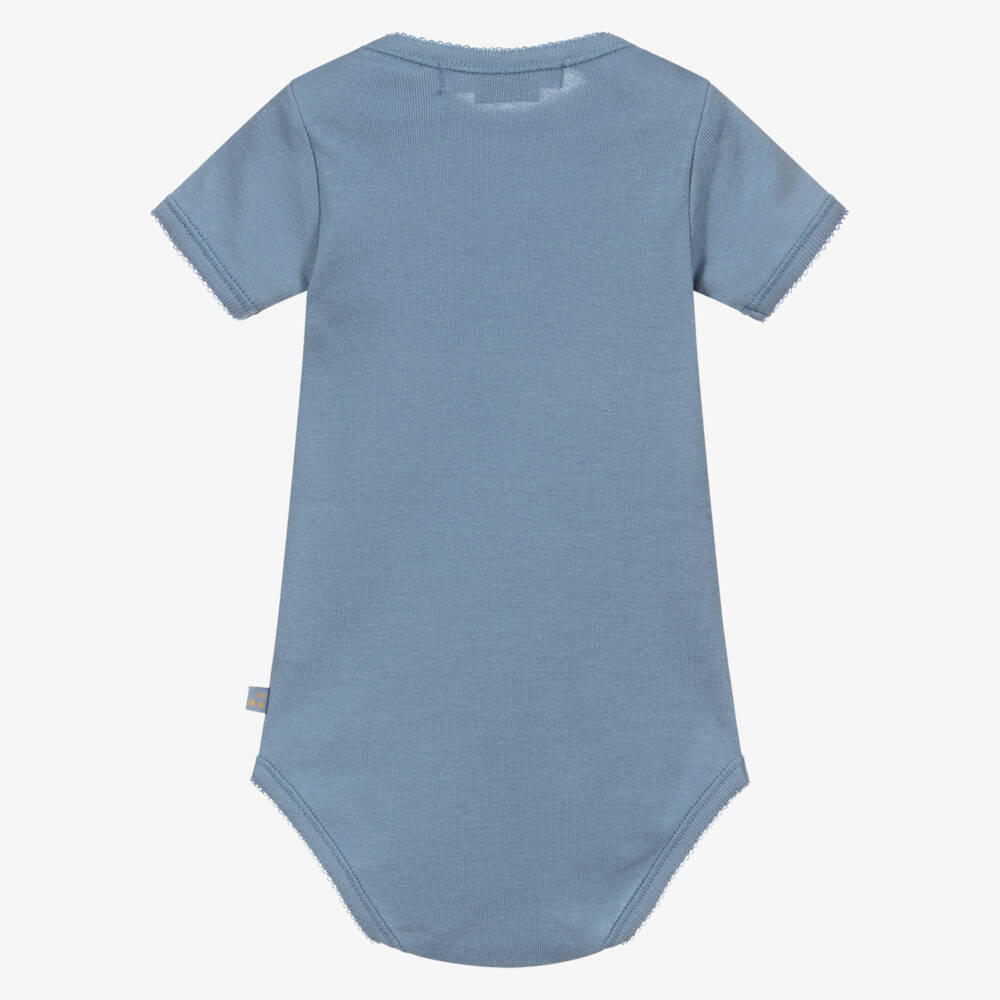 Bonpoint-Blue & Ivory Cotton Bodyvests (3 Pack) | Childrensalon Outlet