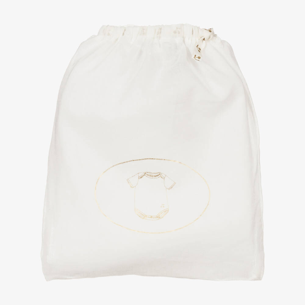 Bonpoint-Blue & Ivory Cotton Bodyvests (3 Pack) | Childrensalon Outlet