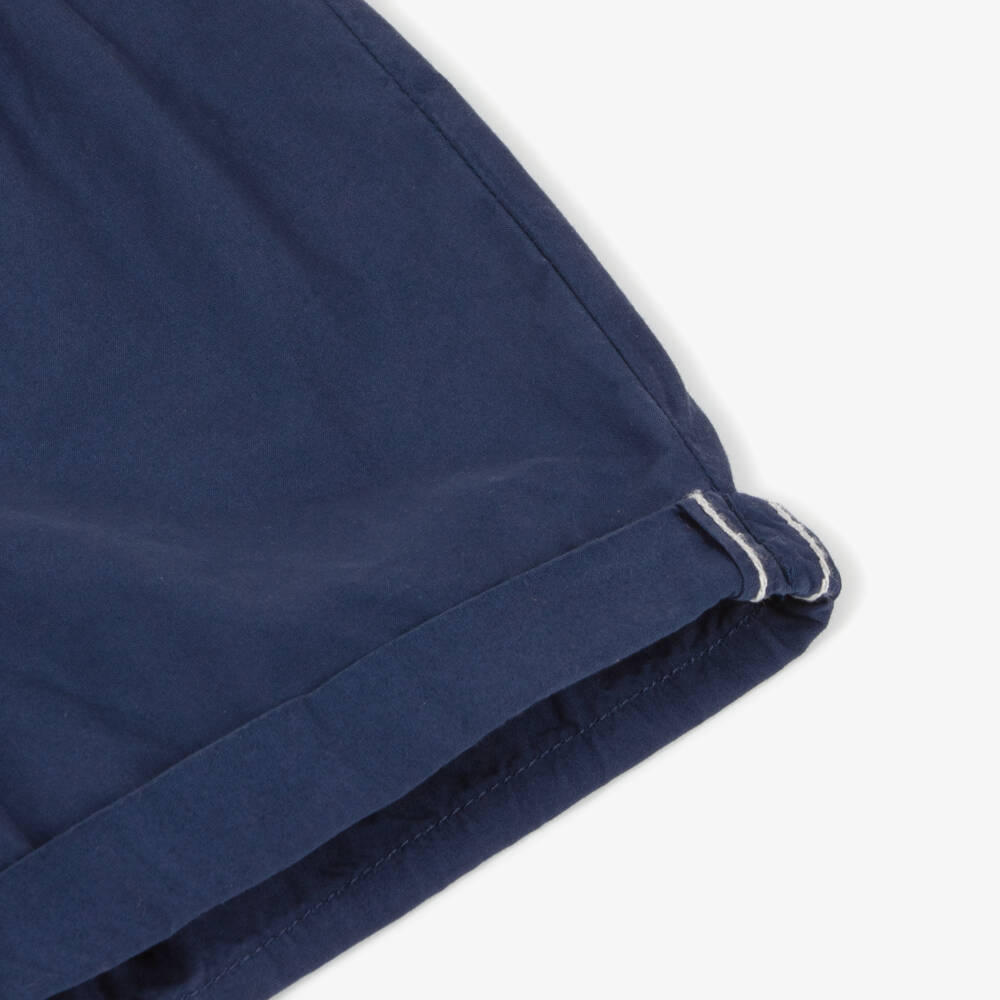 Bonpoint-Boys Azure Poplin Shorts | Childrensalon Outlet