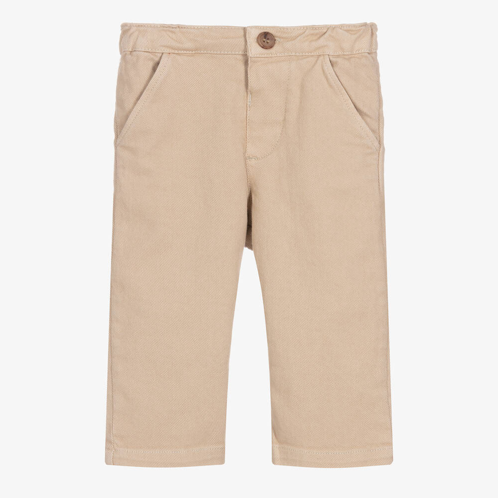 Bonpoint - Pantalon chino beige garçon | Childrensalon